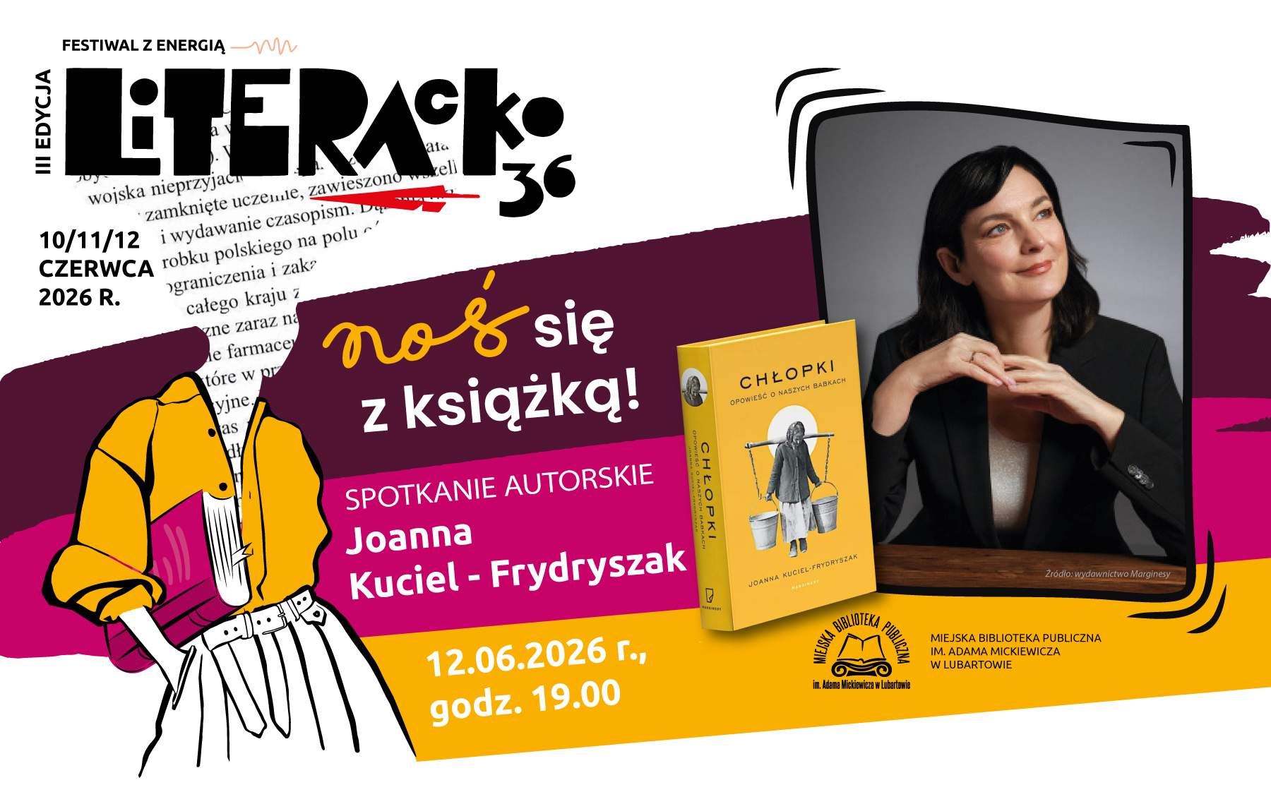 Spotkanie autorskie z Joanną Kuciel-Frydryszak