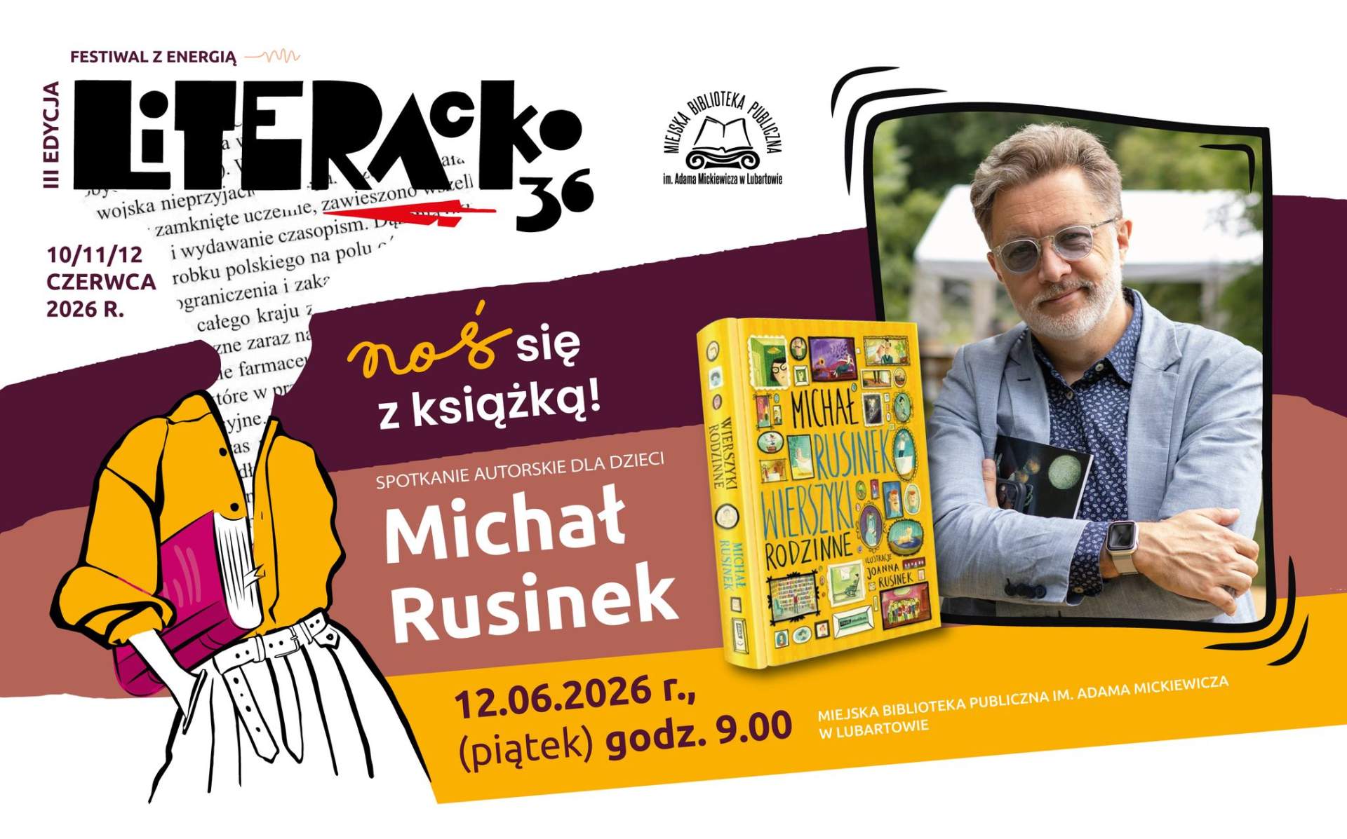Literacko 36: Spotkanie autorskie z Michałem Rusinkiem