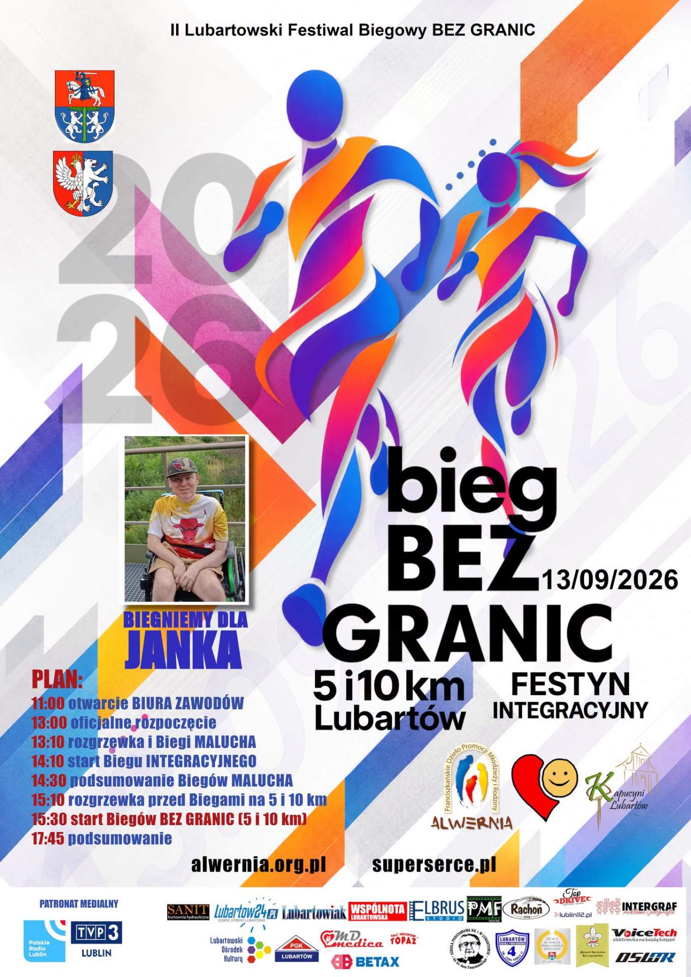 plakat Lubartowski Festiwal Biegowy 