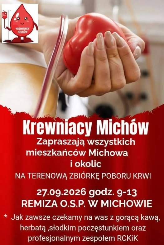 Zbiórka krwi w Michowie