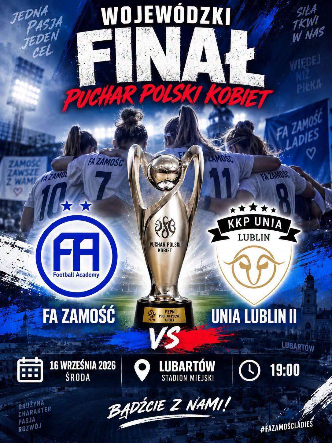 Wojewódzki Finał Pucharu Polski Kobiet: FA Zamość vs Unia Lublin II