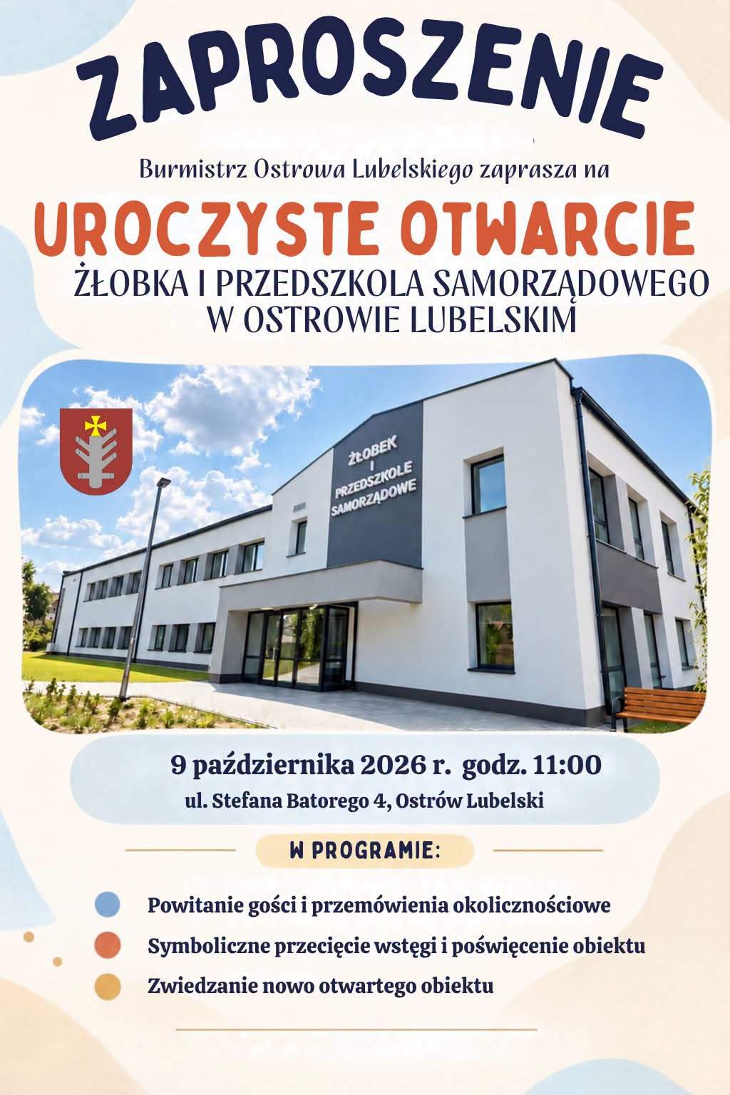 Uroczyste otwarcie nowego żłobka i przedszkola w Ostrowie Lubelskim