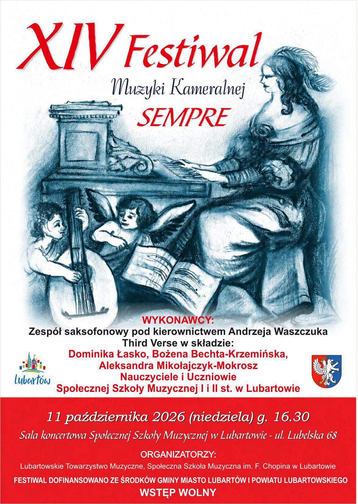 XIV Festiwal Muzyki Kameralnej „Sempre” w Lubartowie