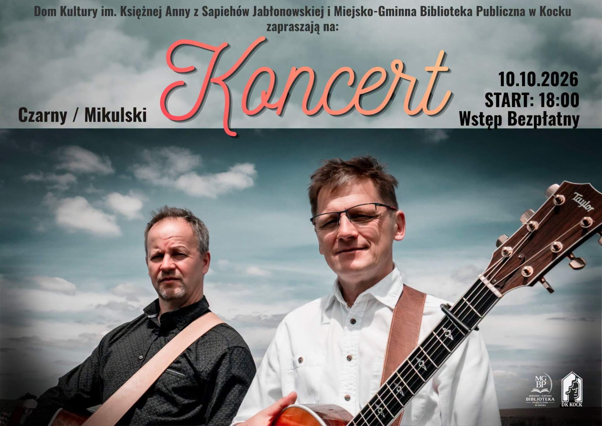 Koncert duetu Dariusz Czarny & Jarosław Mikulski w Kocku