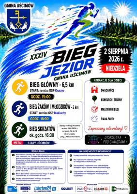 plakat XXXIV Bieg Jezior