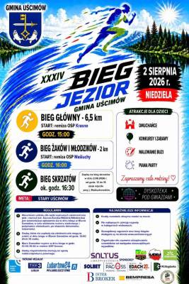 plakat XXXIV Bieg Jezior