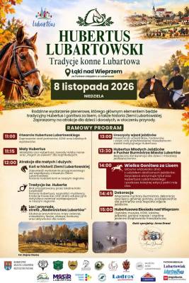 plakat Hubertus Lubartowski – tradycje konne Lubartowa