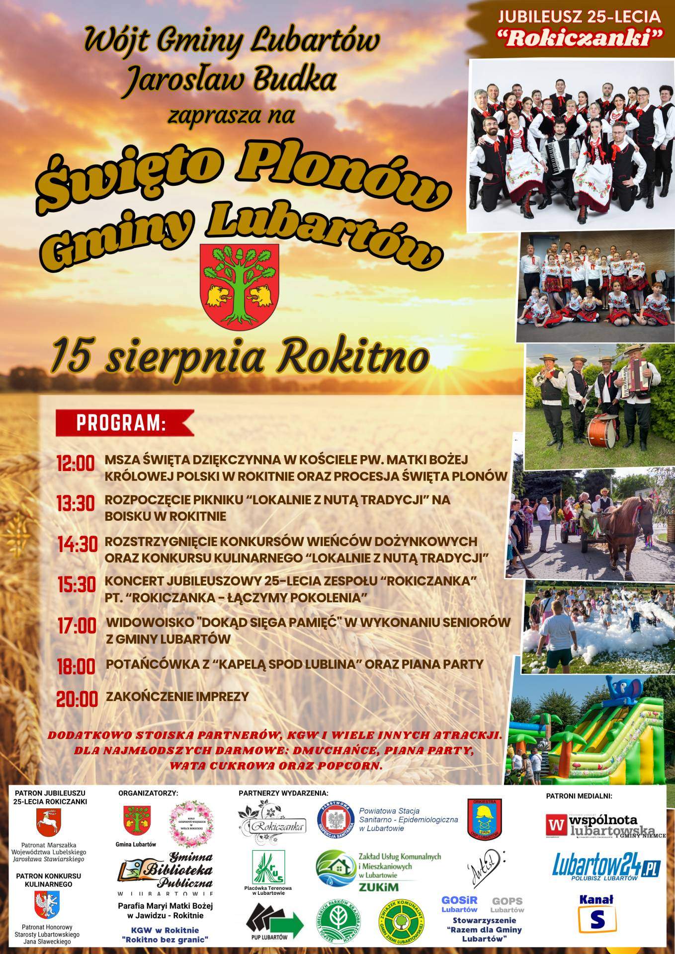 plakat Święto Plonów Gminy Lubartów