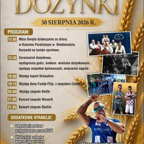 Dożynki Gminy Niedźwiada 2026