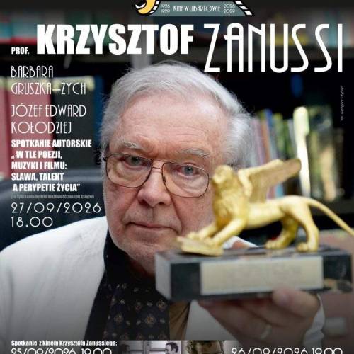 Prof. Krzysztof Zanussi w Lubartowie oraz rozświetlenie neonu Kina Lewart