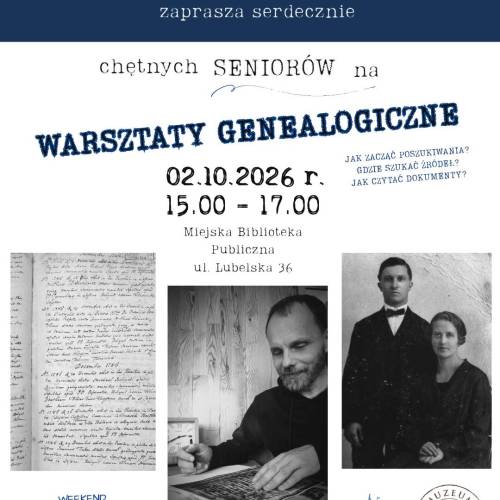 Warsztaty Genealogiczne dla Seniorów – 