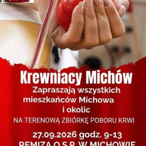 Zbiórka krwi w Michowie