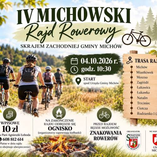 IV Michowski Rajd Rowerowy. Skrajem zachodniej gminy Michów