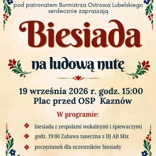 Biesiada na ludową nutę w Kaznowie