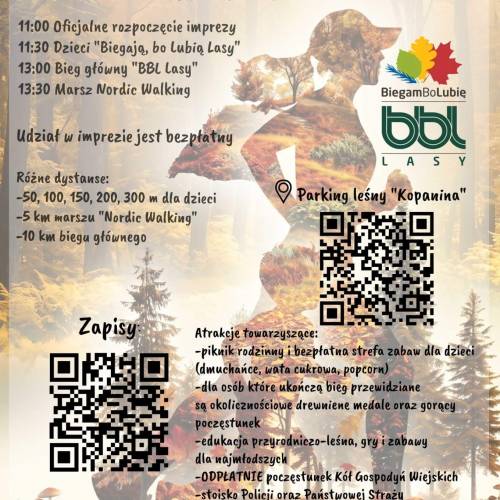 XI edycja biegu „Biegam, bo lubię lasy”