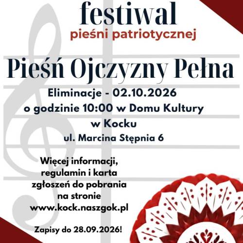 XXII Festiwal Pieśni Patriotycznej „Pieśń Ojczyzny Pełna”