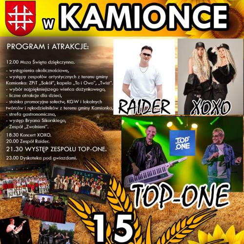 Dożynki Gminno-Parafialne w Kamionce