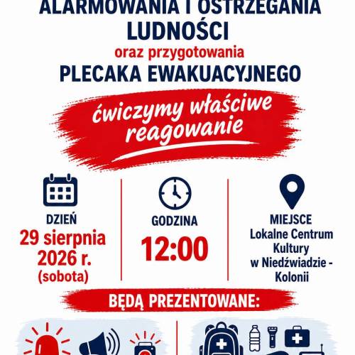 TRENING ALARMOWANIA I OSTRZEGANIA LUDNOŚCI