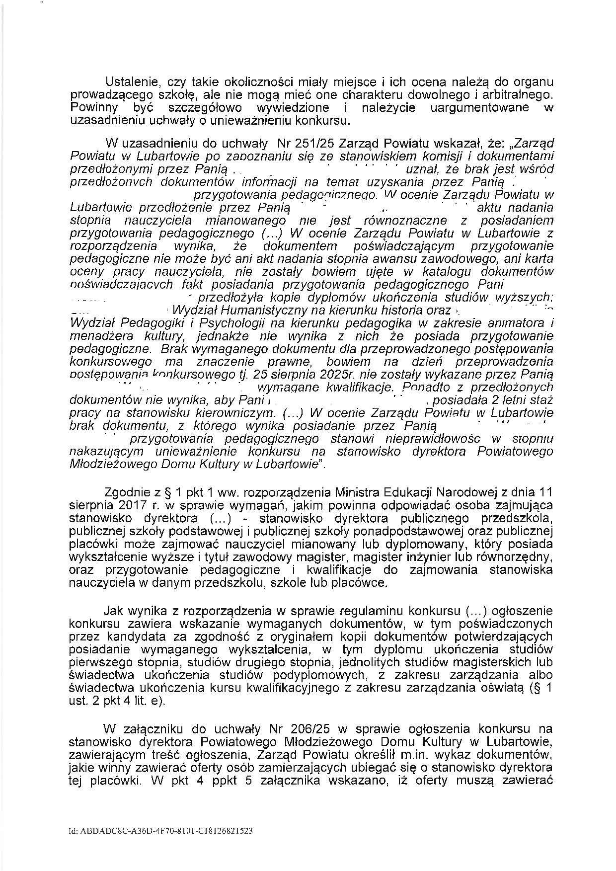 rozstrzygnięcie nadzorcze