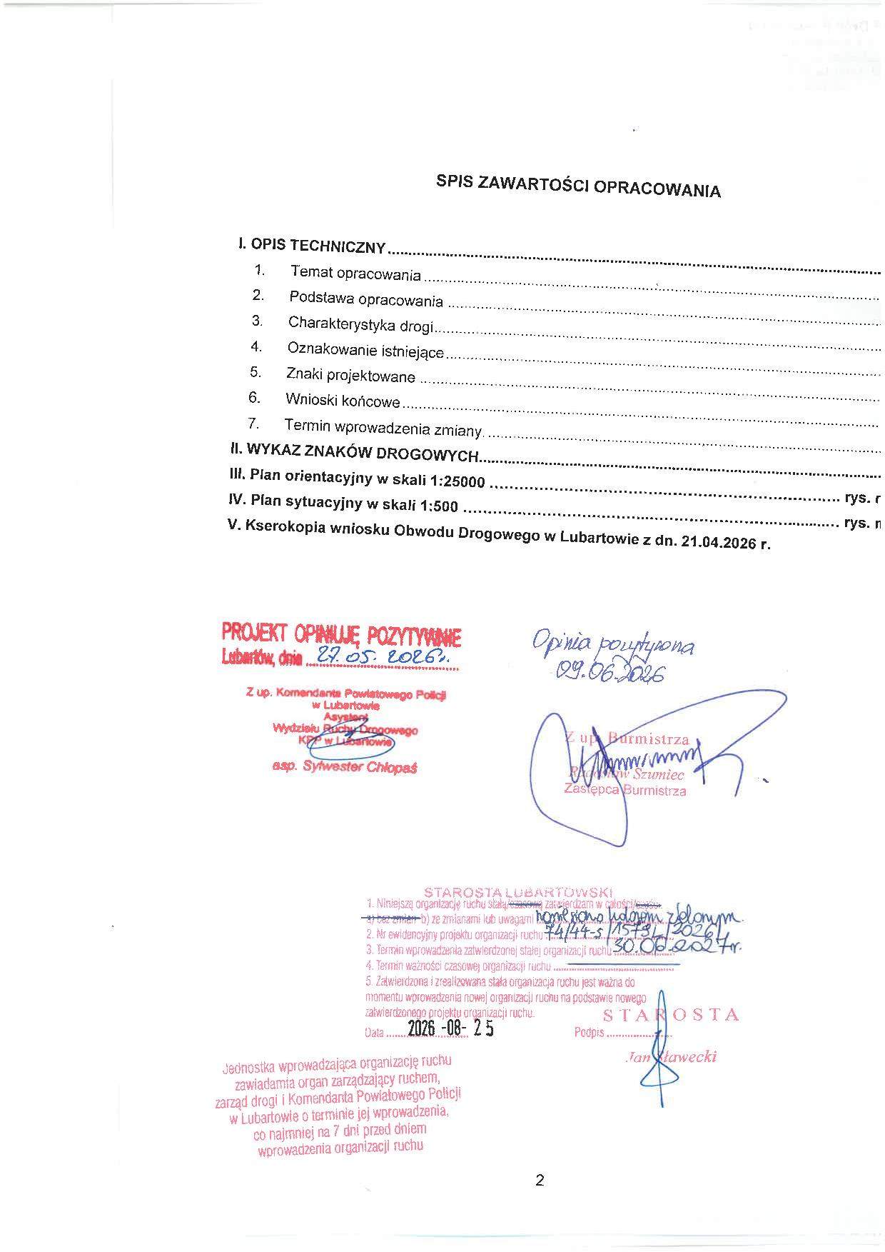 nowa organizacja ruchu