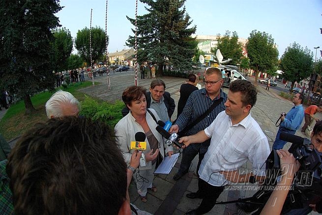 Protestowali przeciwko budowie sortowni przy ul.Gazowej