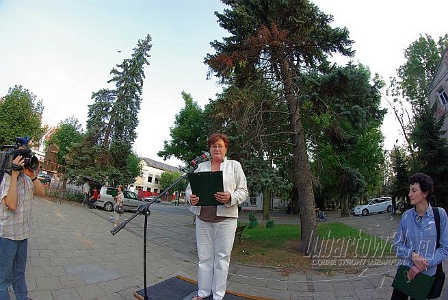 Protestowali przeciwko budowie sortowni przy ul.Gazowej