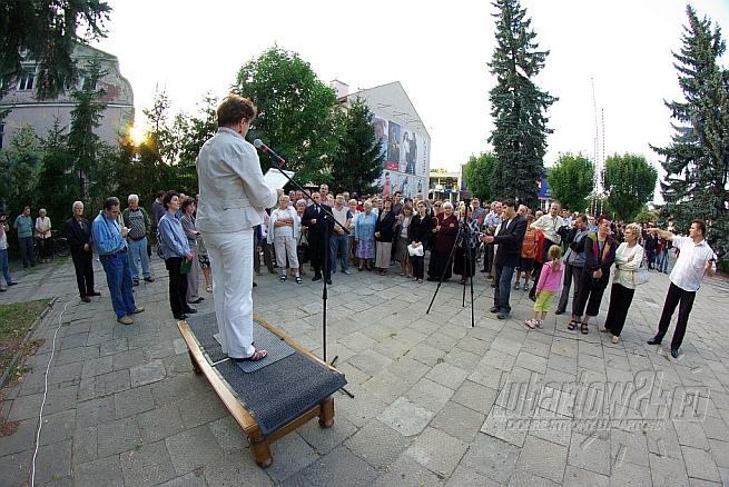 Protestowali przeciwko budowie sortowni przy ul.Gazowej