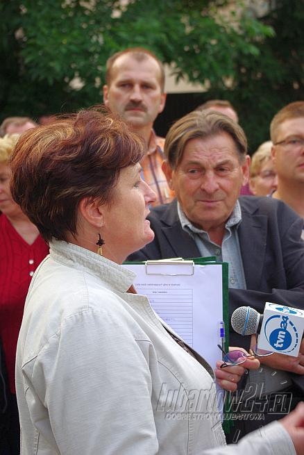 Protestowali przeciwko budowie sortowni przy ul.Gazowej