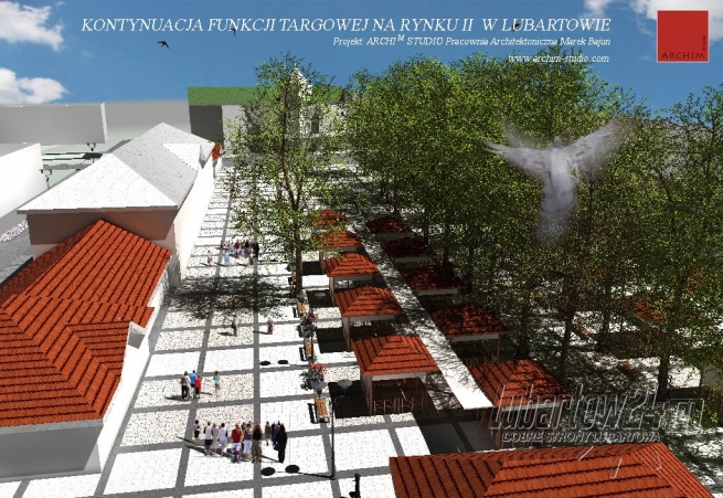 Wizualizacja targowiska miejskiego