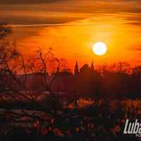 zachód słońca nad Lubartowem