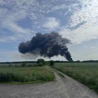 Pożar paliwa i opon