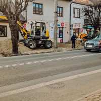 Lubartów: Wznowiono prace przy przebudowie chodnika