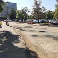 naprawili parking przy szpitalu