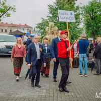 Barwny korowód dożynkowy