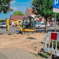zdjęcie budowa ścieżki rowerowej przy Lubelskiej
