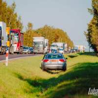 zdjęcie zderzenie na DK19