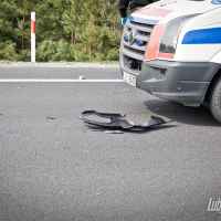 zdjęcie Wypadek motocyklisty na obwodnicy Lubartowa