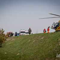 Wypadek motocyklisty na obwodnicy Lubartowa