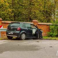 Lubartów &rsaquo; Galeria &rsaquo; Zderzenie dwóch aut przy pałacu