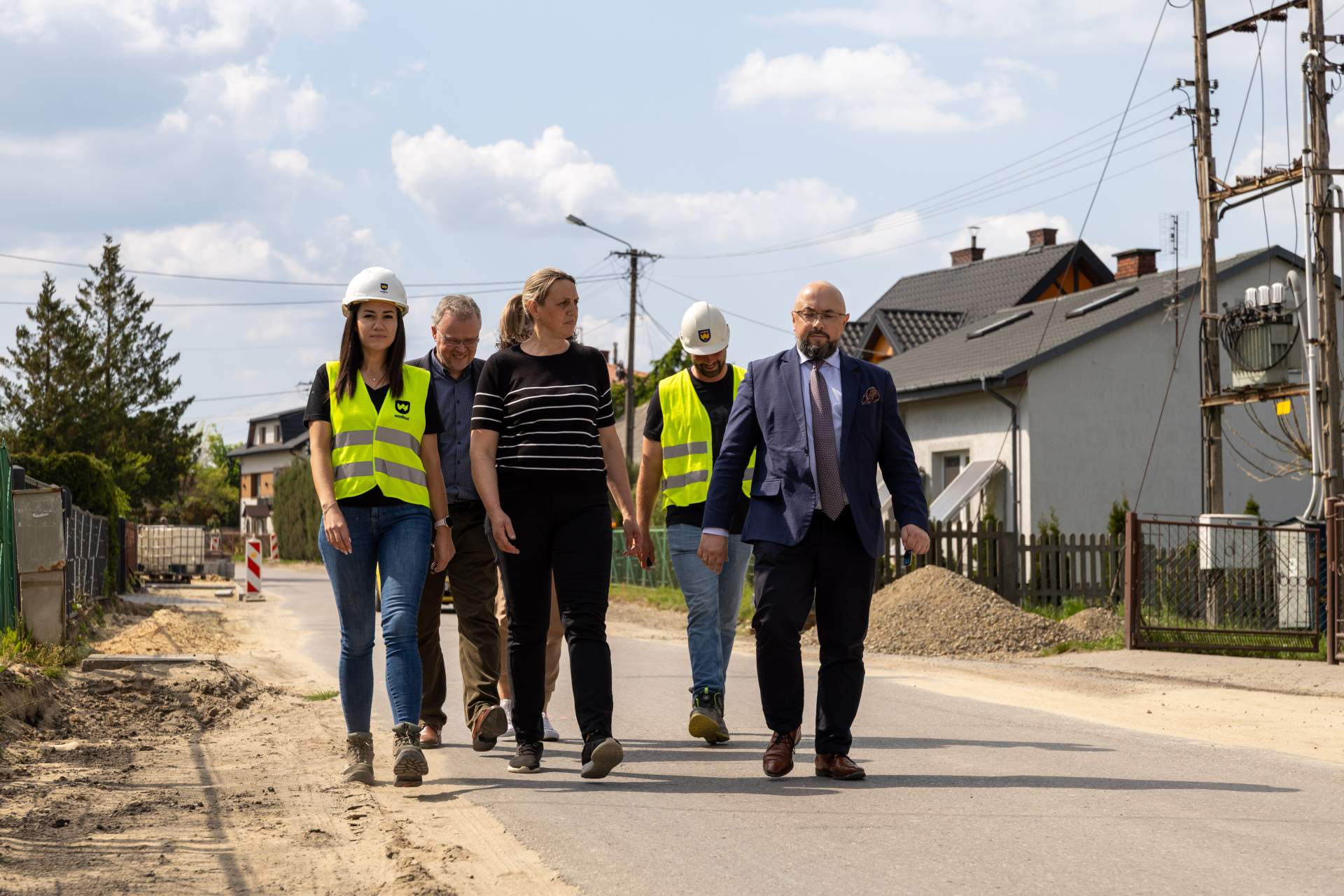 Trwa przebudowa drogi w Chlewiskach