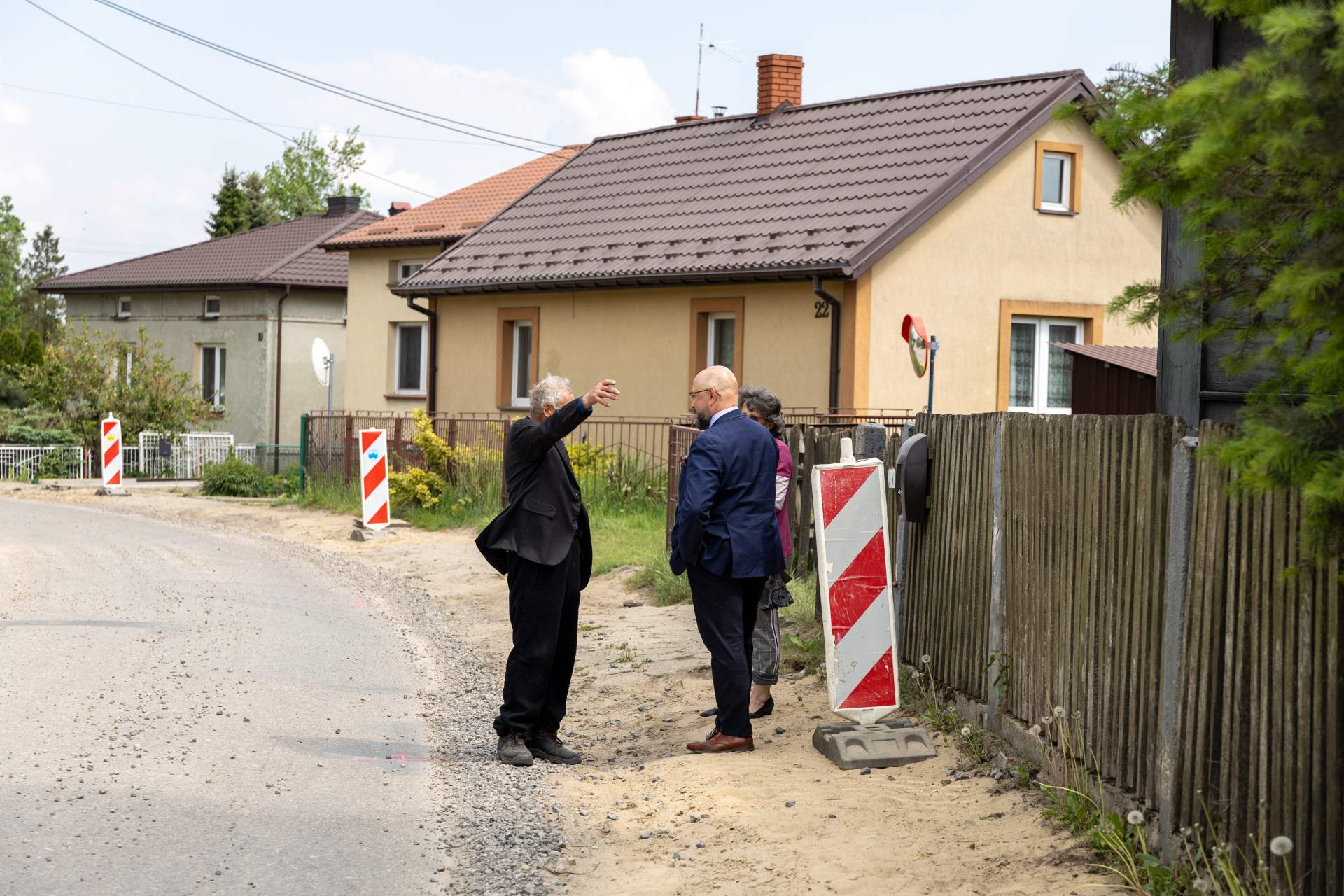 Trwa przebudowa drogi w Chlewiskach