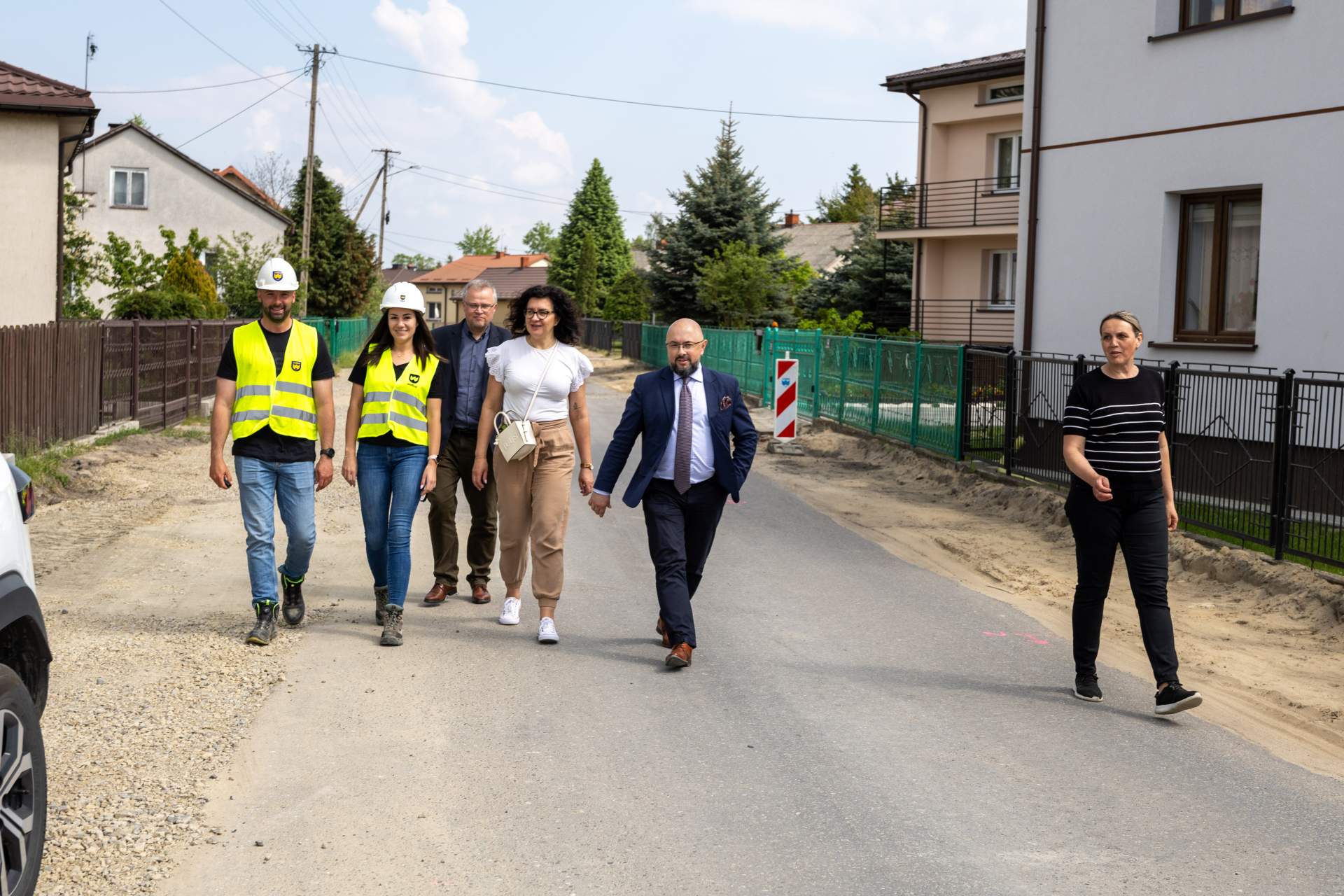 Trwa przebudowa drogi w Chlewiskach