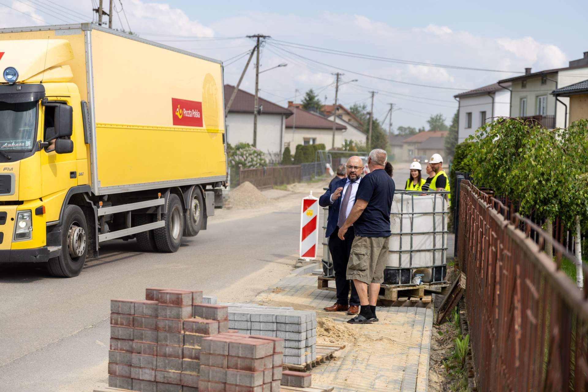 Trwa przebudowa drogi w Chlewiskach