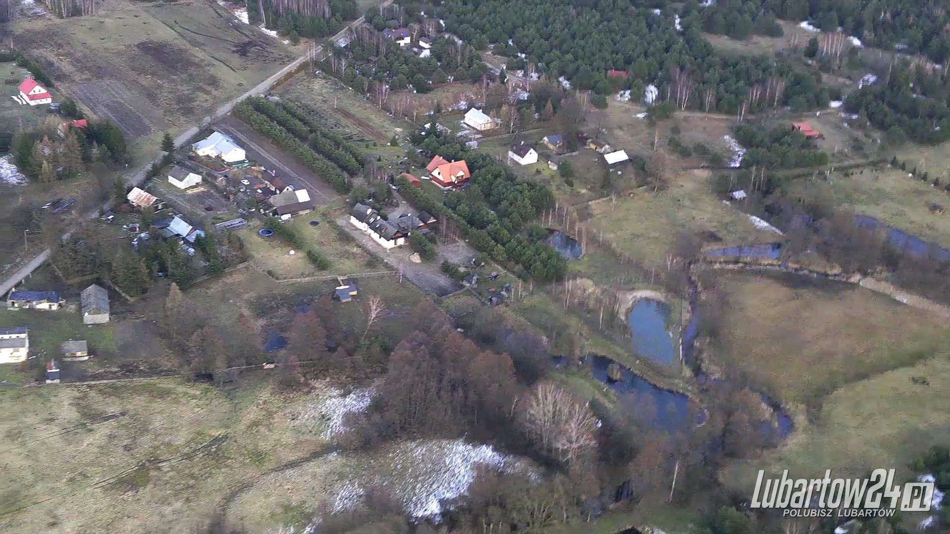 Rzeka Ciemięga w Dąbrówce, marzec 2016r.