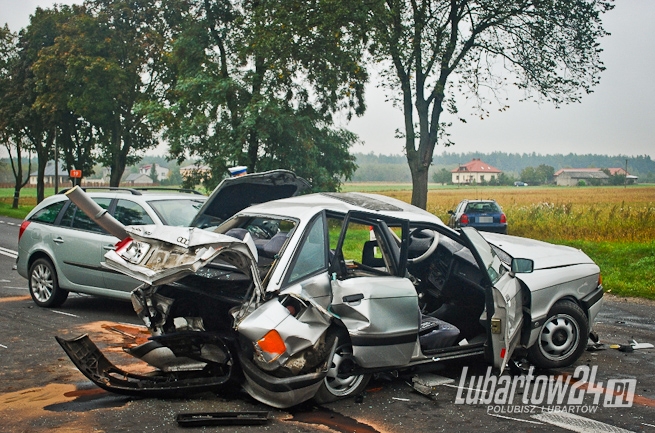 Wypadek w Łukówcu