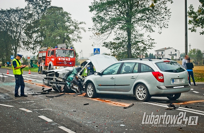 Wypadek w Łukówcu