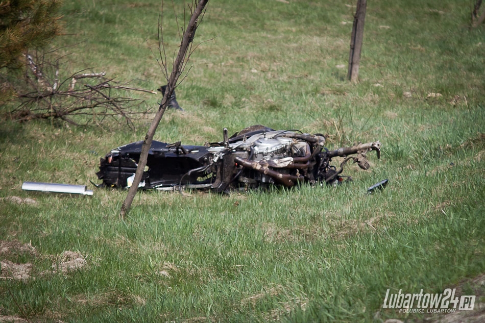 Wypadek motocyklisty na obwodnicy Lubartowa