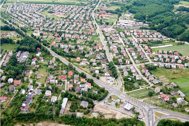 Lubartów z lotu ptaka