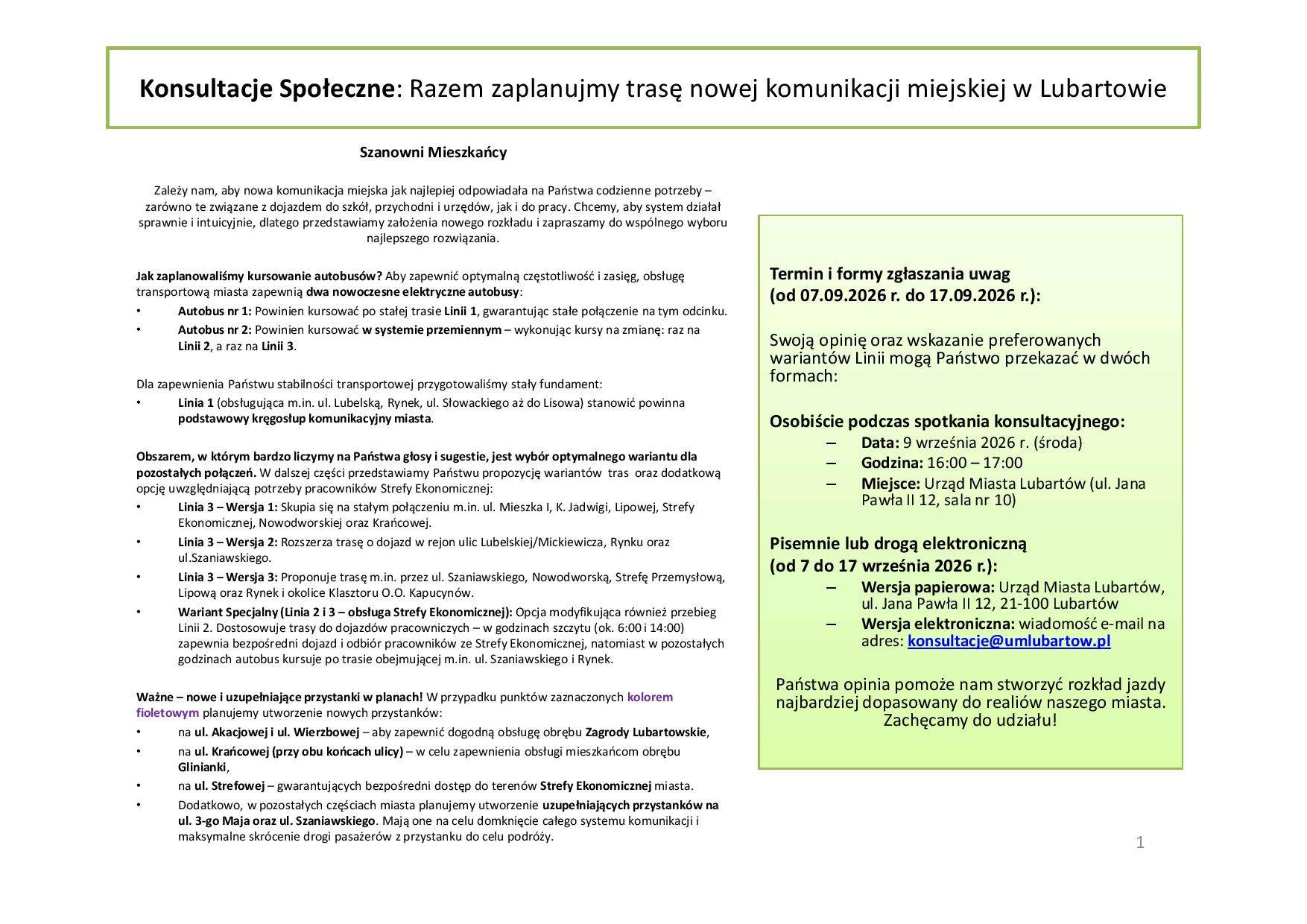 Konsultacje LKM