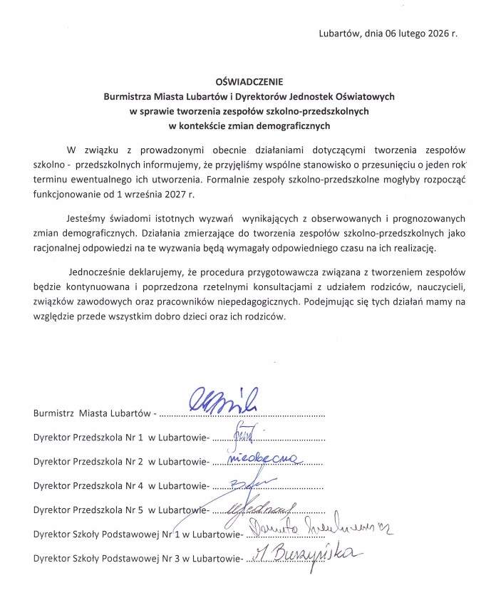 Oświadczenie